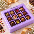💜 12 Cavity Chocolate Box – Purple