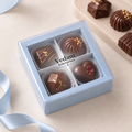 🩵 4 Cavity Chocolate Box – Baby Blue