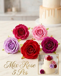 5 Pc Mix Artificial Roses