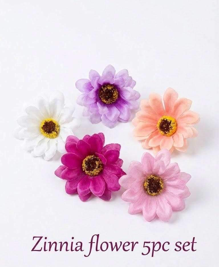 5 Pc Zinnia Artificial Flowers