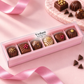 💗 6 Cavity Chocolate Box – Pink