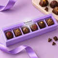 💜 6 Cavity Chocolate Box – Purple