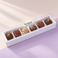 🤍 6 Cavity Chocolate Box – White