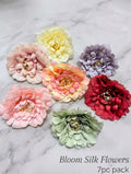 7 Pc Bloom Silk Flowers