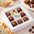 🤍 9 Cavity Chocolate Box – White