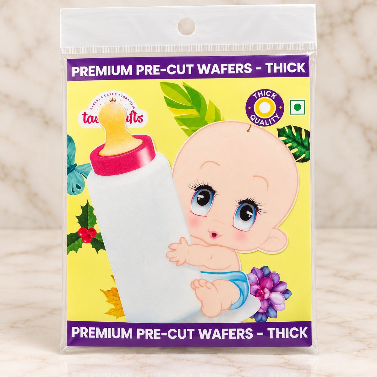 Baby with Milk Bottle Edible Wafer Sheet