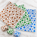 Chocolate Foil Wrappers – Star Printed Chocolate Wrapping Sheets Mixed Colours | 100+ Pcs Pack