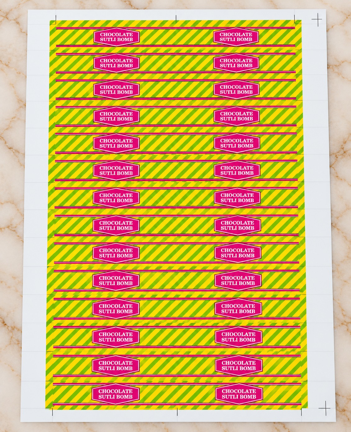 💥 Chocolate Sutli Bomb Stickers – Premium Festive Packaging Stickers