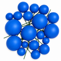 Dark Blue Faux Ball
