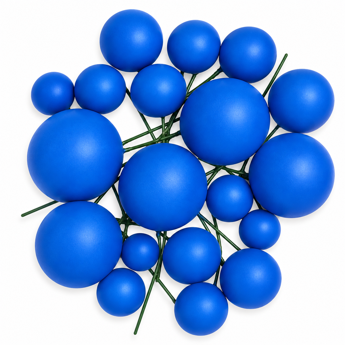 Dark Blue Faux Ball