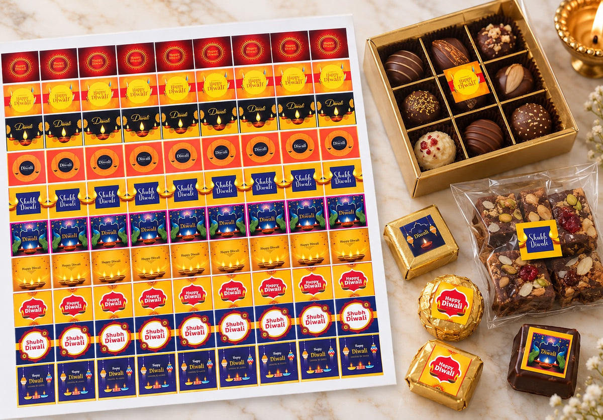 Diwali Chocolate Stickers – Assorted Designs
