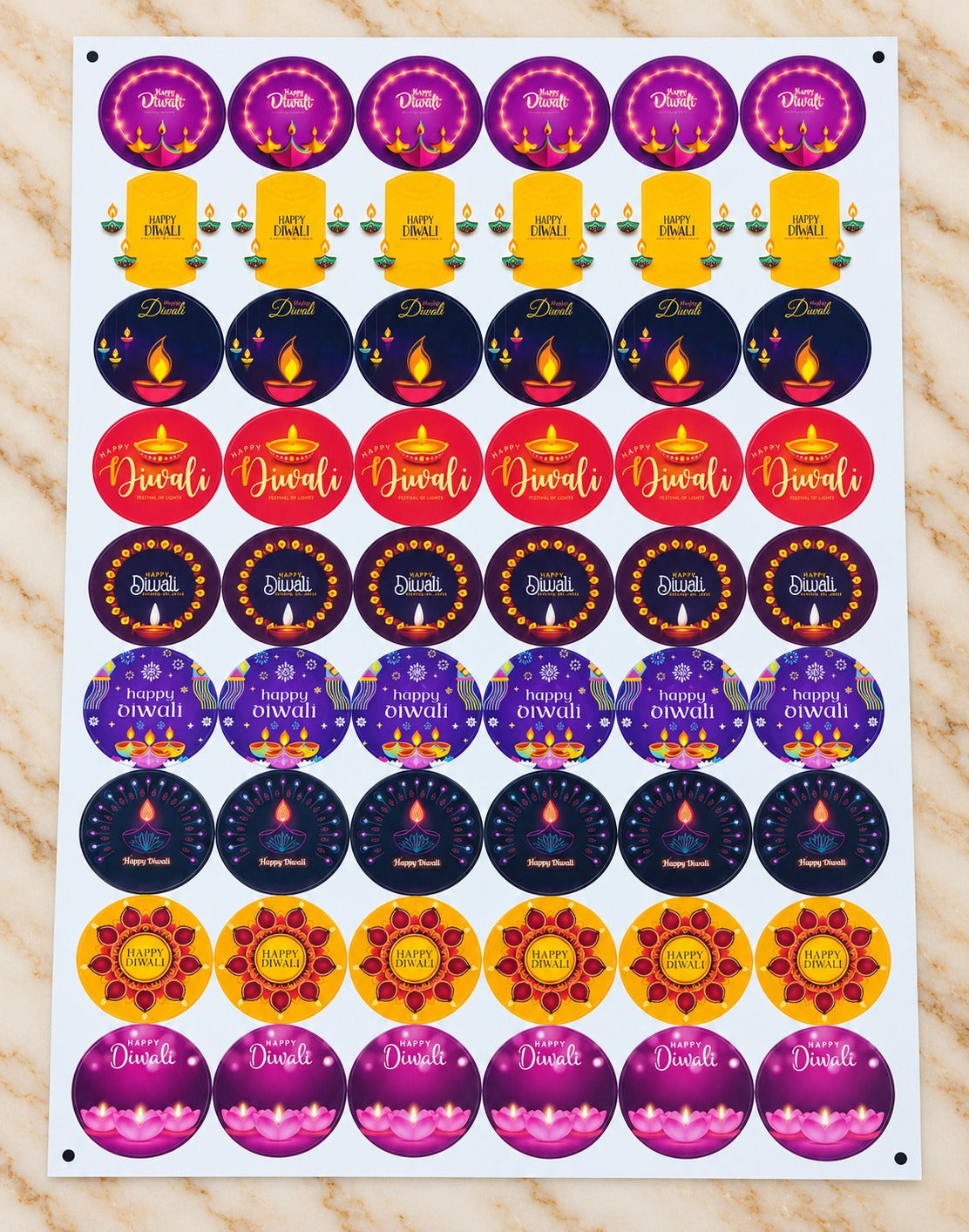🪔 Diwali Stickers – Premium Festive Chocolate Packaging Stickers