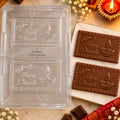 Happy Diwali Chocolate Bar PVC Mould – 2 Cavity Premium Festive Mould
