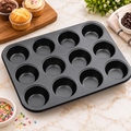 Non-Stick Aluminium 12 Cavity Muffin Baking Tray
