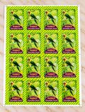 🦜 Parrot Chocolate Bomb Stickers – Premium Festive Packaging Stickers