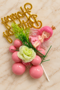 Pink Fairy Happy Birthday Cake Decoration Set