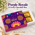 Purple Royale 6 Cavity Chocolate Box