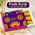 Purple Royale 9 Cavity Chocolate Box
