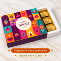 Tangerine 9 Cavity Chocolate Box