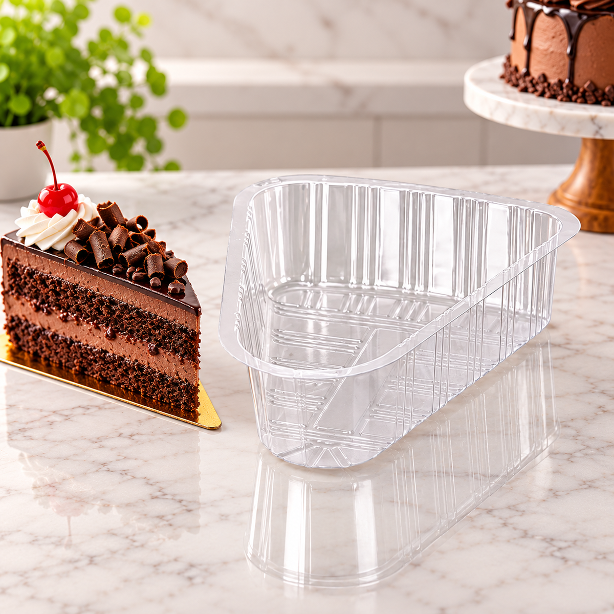Triangle Cake Container