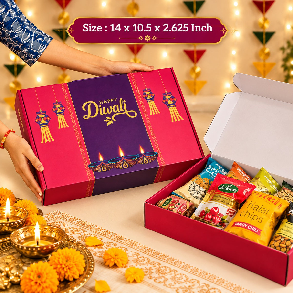 🎁 Premium Diwali Hamper Box 🪔✨