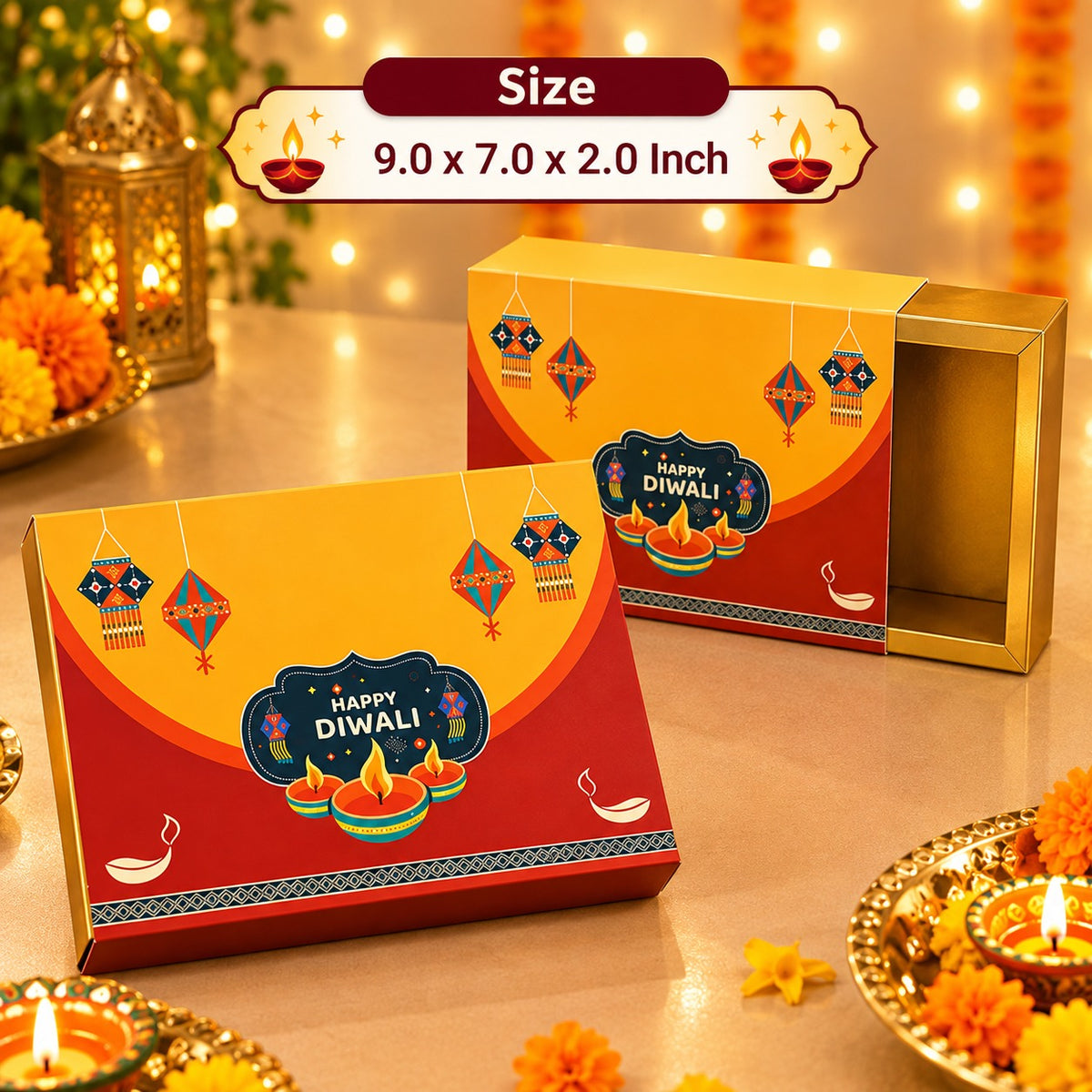 🪔 Diwali Gift Box – Premium Slide Style