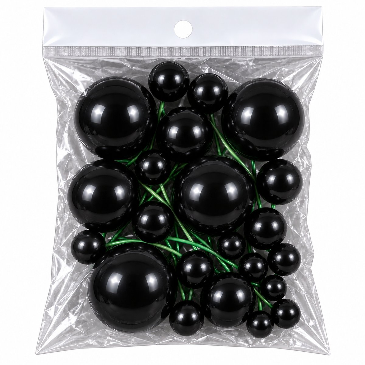 Black Faux Ball