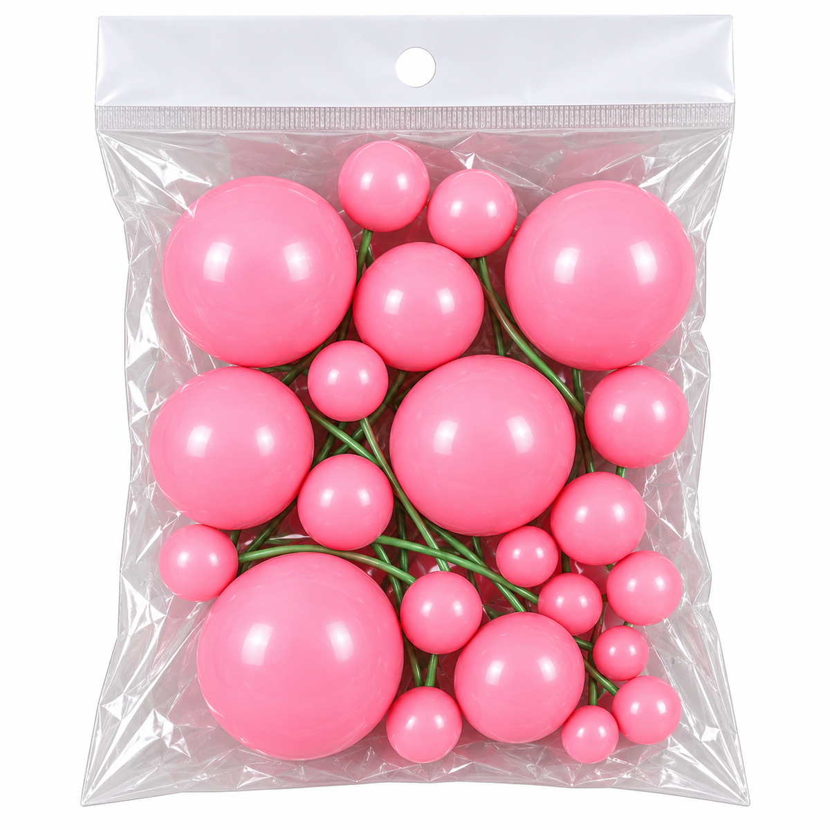 Baby Pink Faux Balls