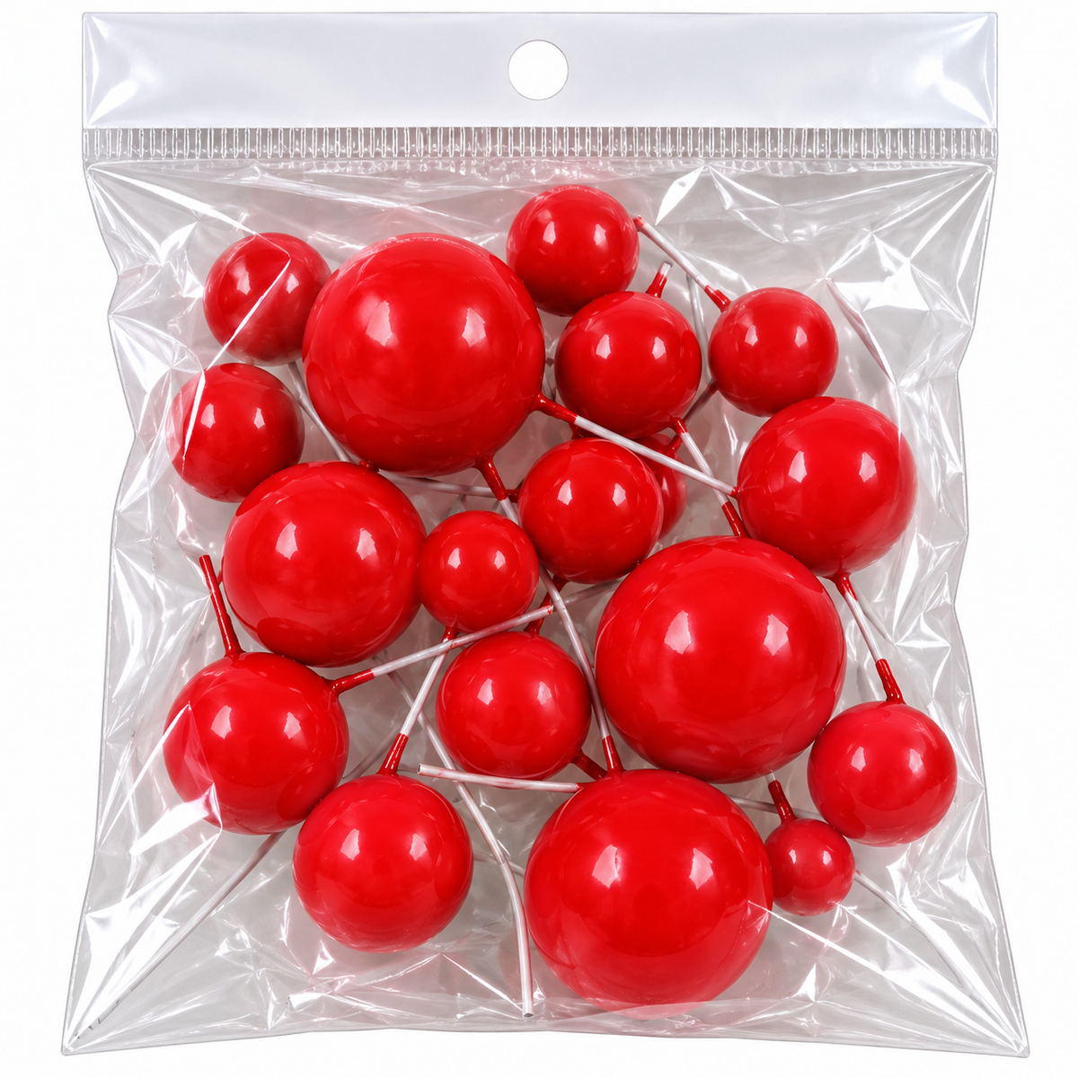 Red Faux Ball