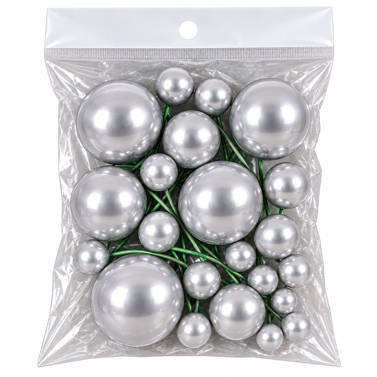 Silver Faux Balls