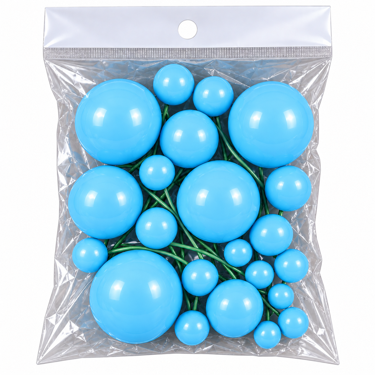 Sky Blue Faux Ball