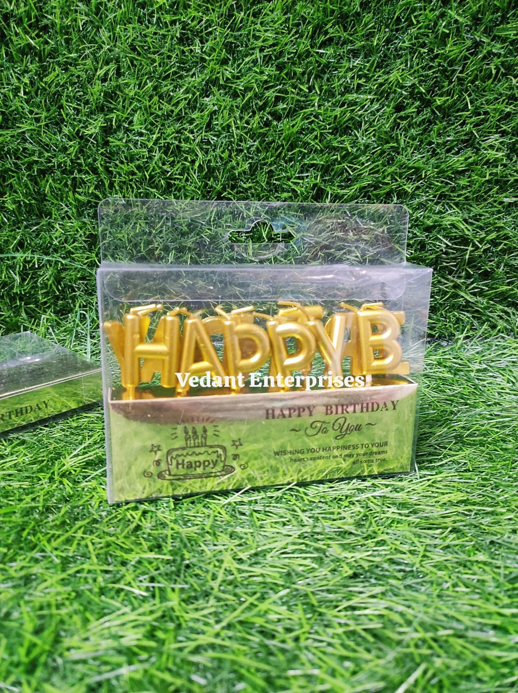 Imported HBD Letters Candle