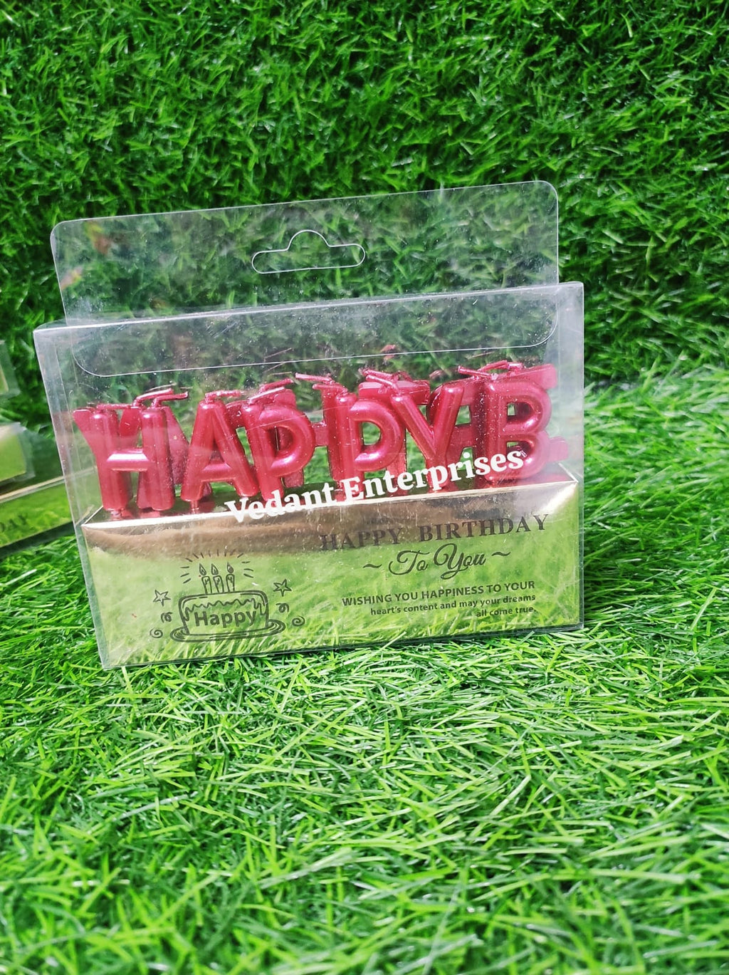 Imported HBD Letters Candle