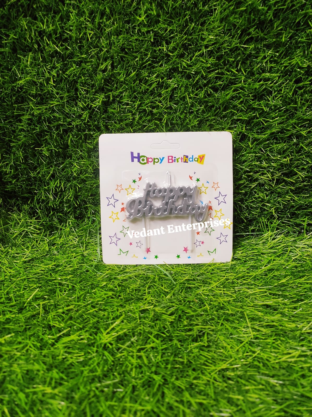 Imported HBD letters candle