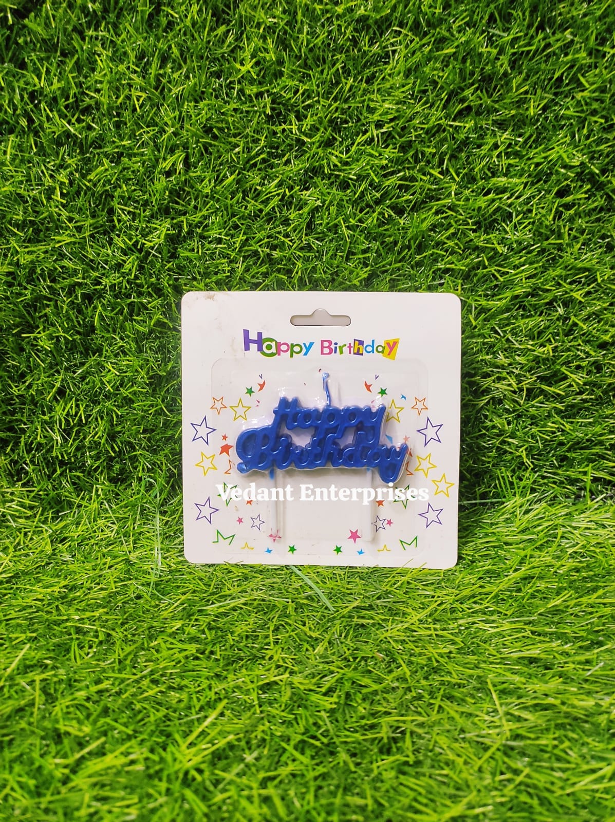 Imported HBD letters candle