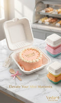 Premium Eco-Friendly Bento Cake Box – Minimalist 6-Inch