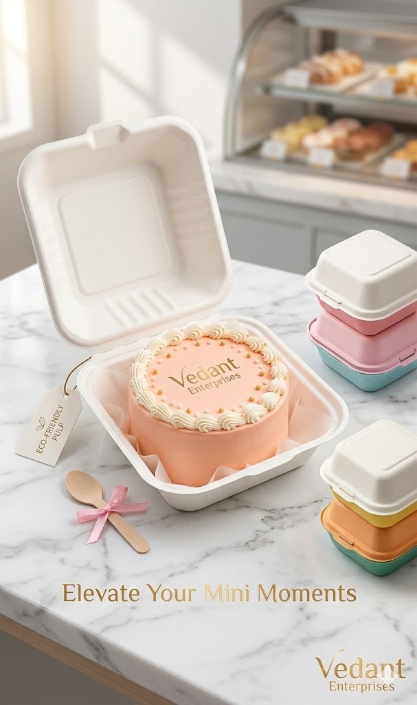 Premium Eco-Friendly Bento Cake Box – Minimalist 6-Inch