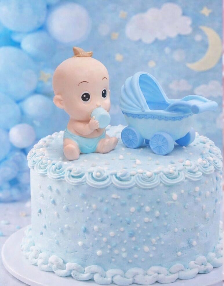 Baby Carriage Cake Topper