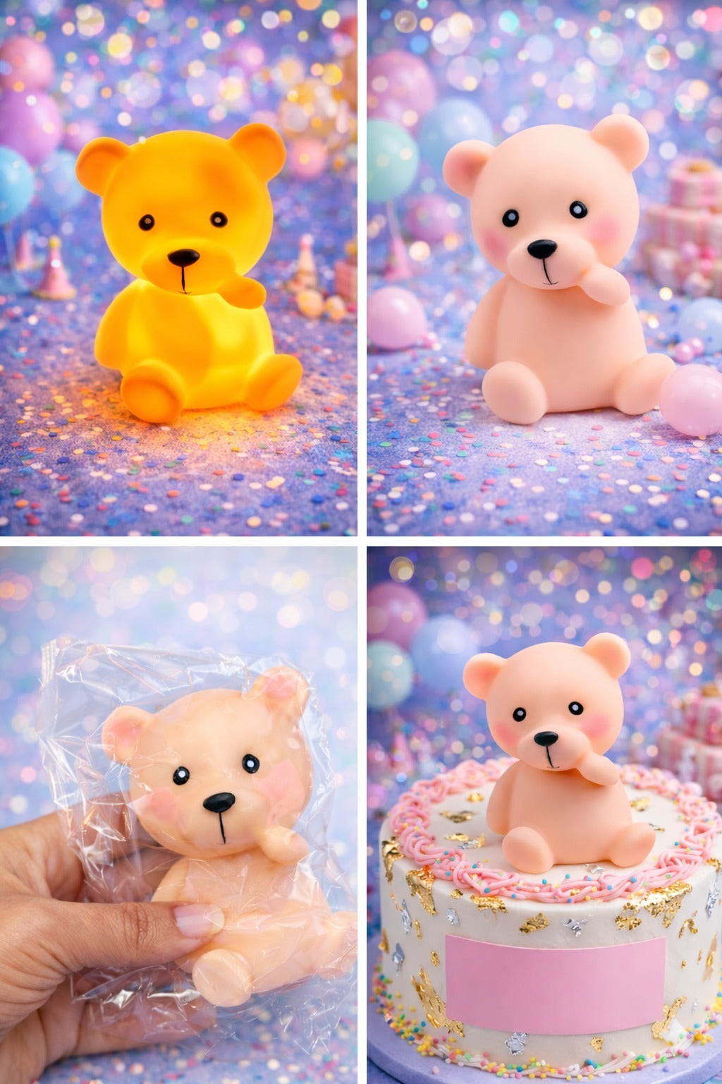 Led Teddy Cake Topper