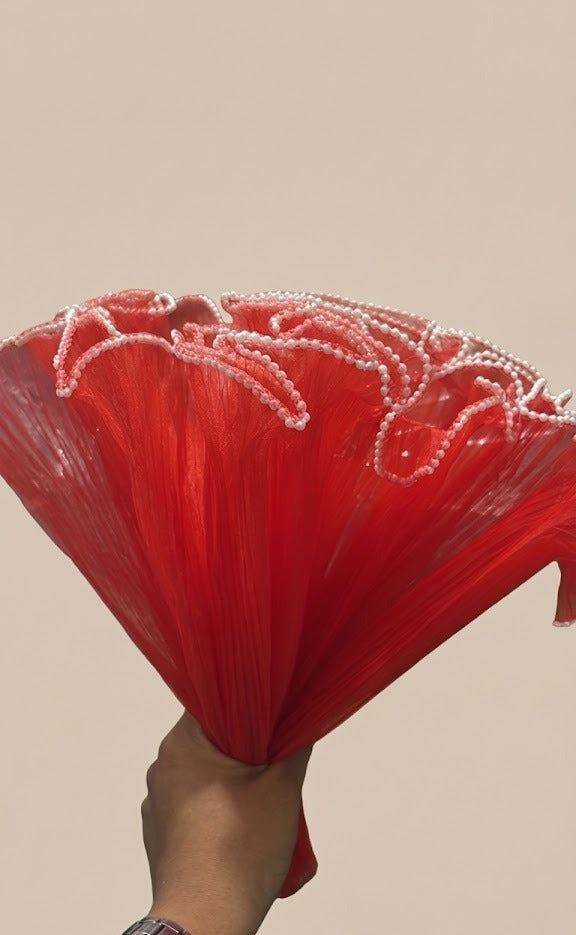 Noor Net (Mesh Net) with Pearl Border