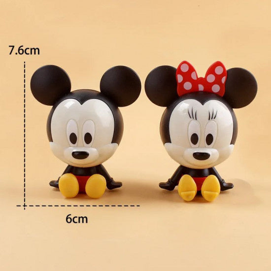 Mickey & Minnie Mouse Cake Topper Set (Pack of 2)