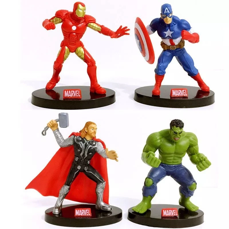 Avengers Theme Cake Topper Set (4 Pcs)