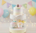 Premium Automatic Rotating Cupcake & Dessert Display Stand – 2-Tier Party Showpiece