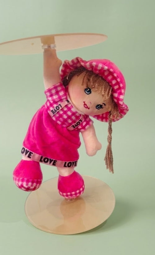 Anti-Gravity Floating Pink Doll Cake Stand