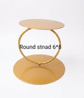 Gold Circular Cake Stand