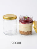 Premium 200ml PET Jar with Gold Cap