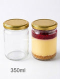 Premium 350ml PET Jar with Elegant Gold Cap