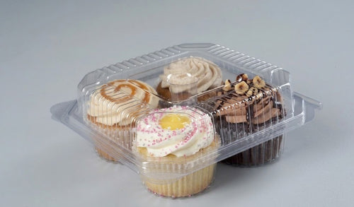 4 Cavity Cupcake Container