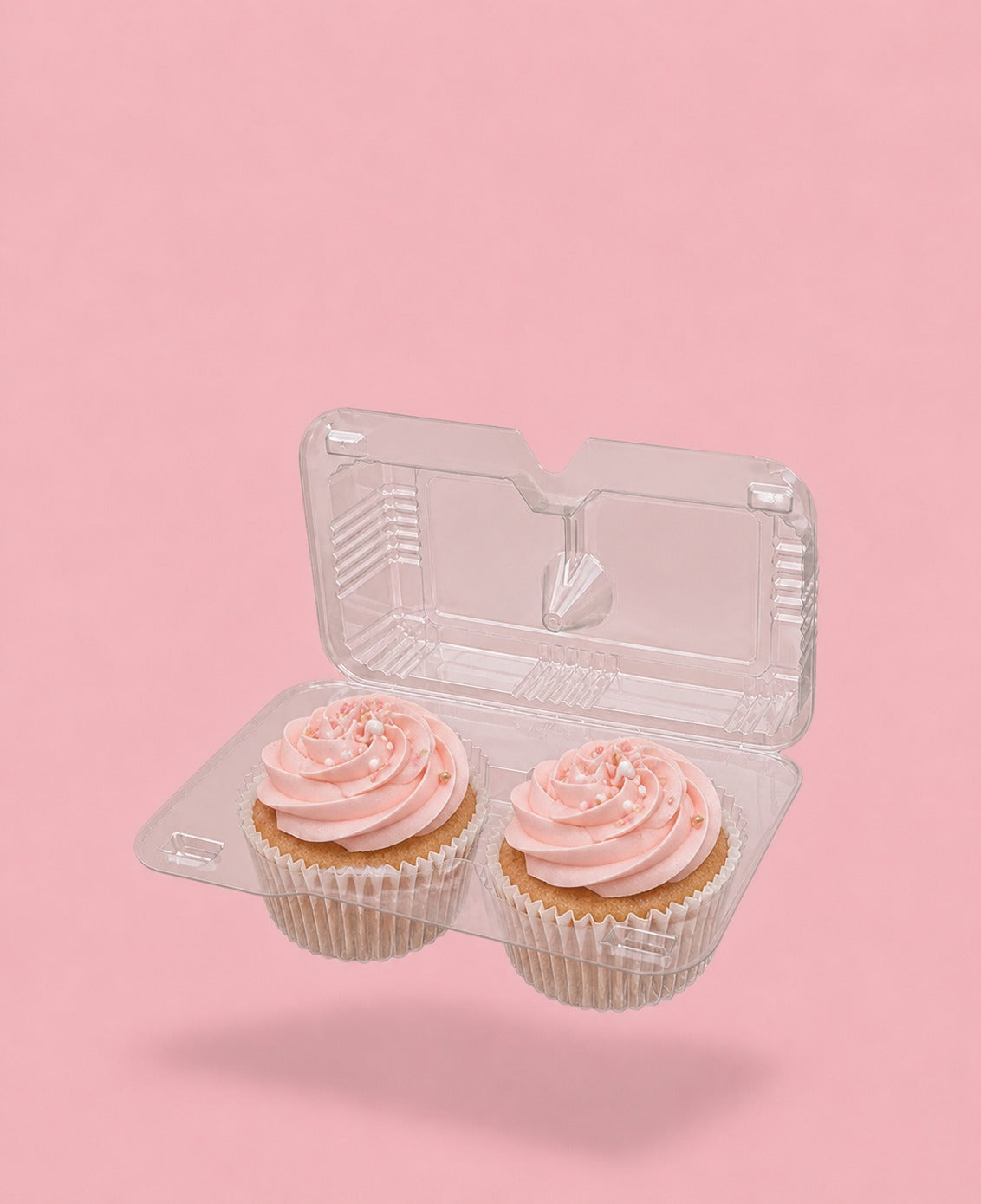 2 Cavity Cupcake Container
