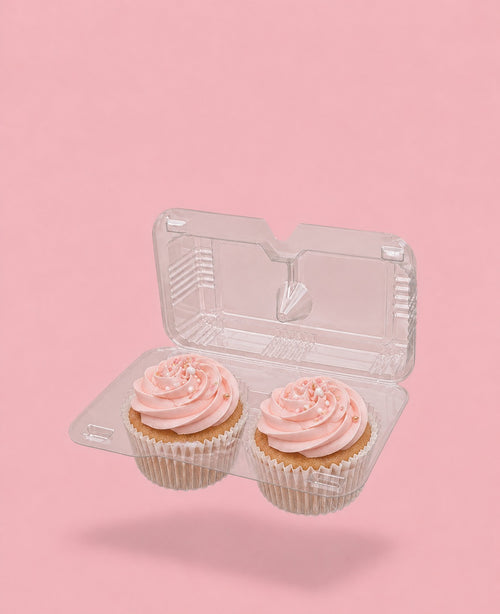 2 Cavity Cupcake Container